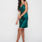 Сатенена рокля "Emerald"