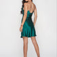 Сатенена рокля "Emerald"